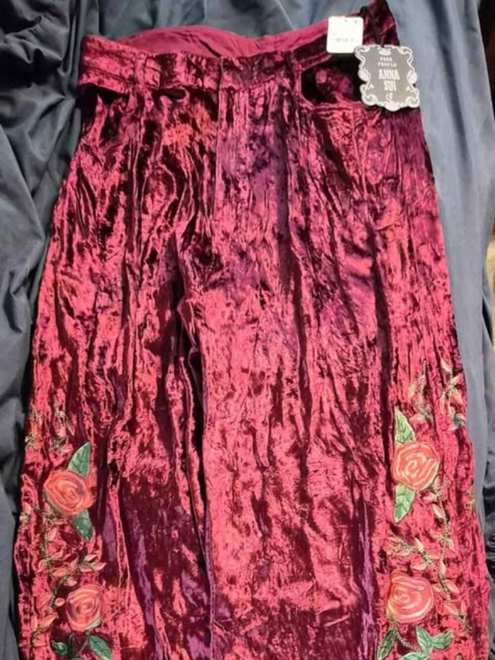Free People & Anna Sui Rose Garden Pants